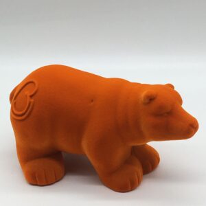 Orange Velvet Bear by A Dream Design