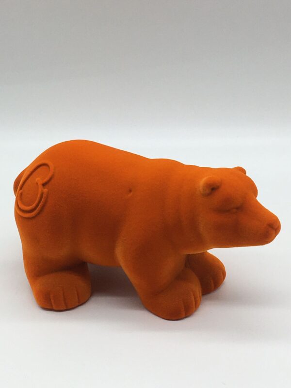 Orange Velvet Bear by A Dream Design