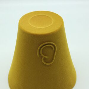 Yellow Velvet Green Vase