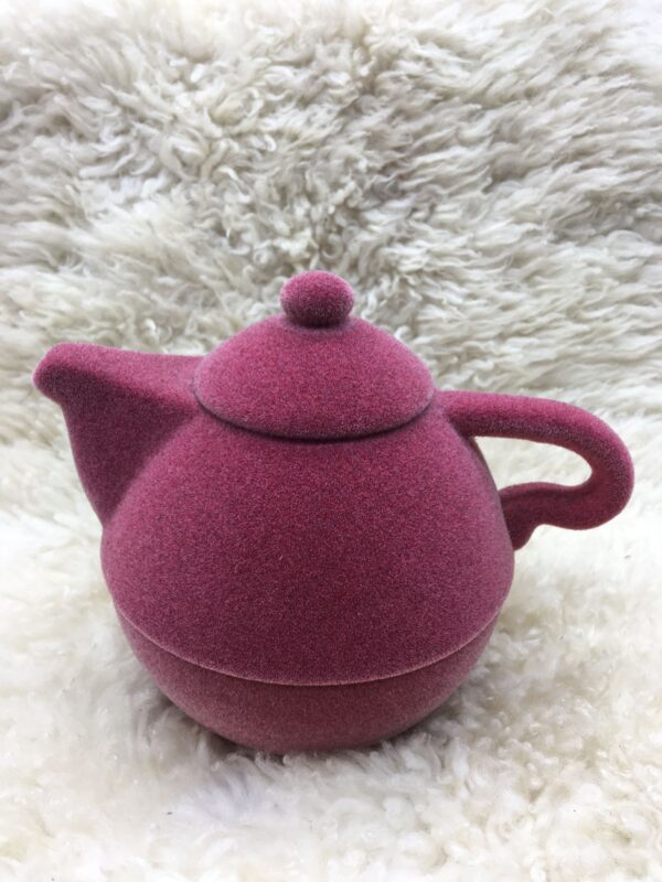Old Rose Velvet Teapot by A Dream Design