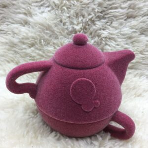 Old Rose Velvet Teapot by A Dream Design - Afbeelding 3