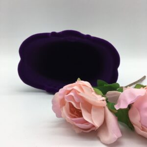 Purple Velvet Art Deco Vase by A Dream Design