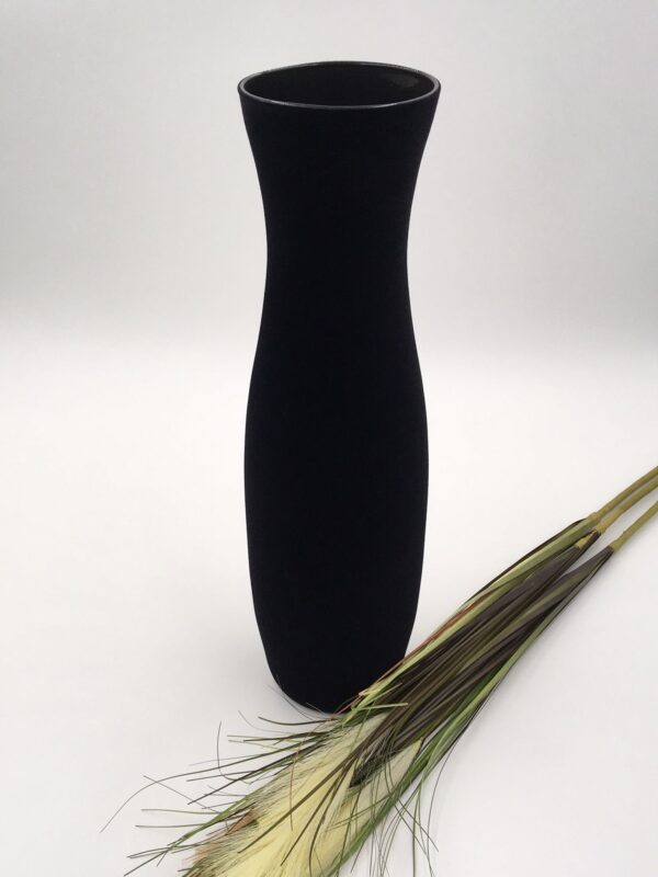 Black Big Velvet Vase by A Dream Design