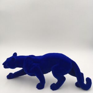 Royal Blue Velvet Jaguar by A Dream Design - Afbeelding 5