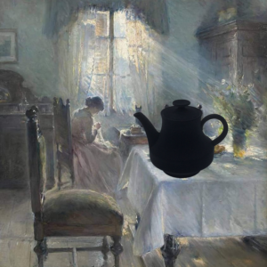 Black Velvet Teapot by A Dream Design