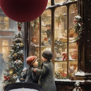 Big Red Velvet Christmas Ball by A Dream Design - Afbeelding 3