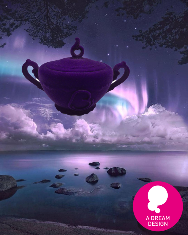 Purple Velvet Sugarbowl by A Dream Design