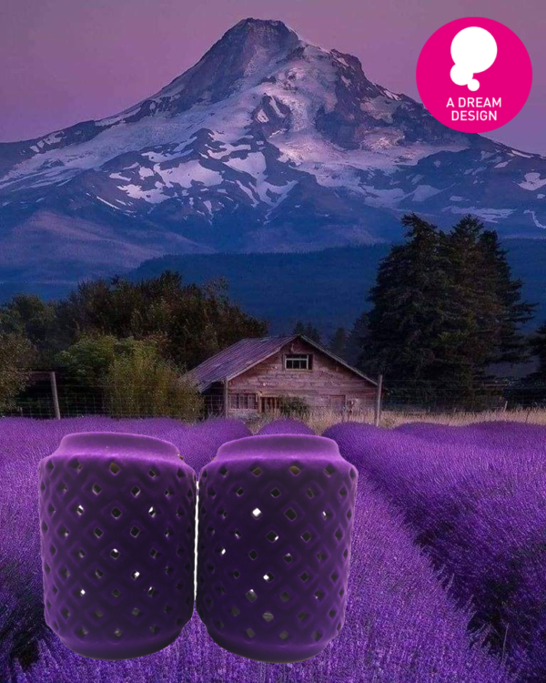 Purple Velvet Lanterns by A Dream Design
