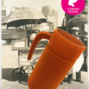 Orange Velvet Pot by A Dream Design