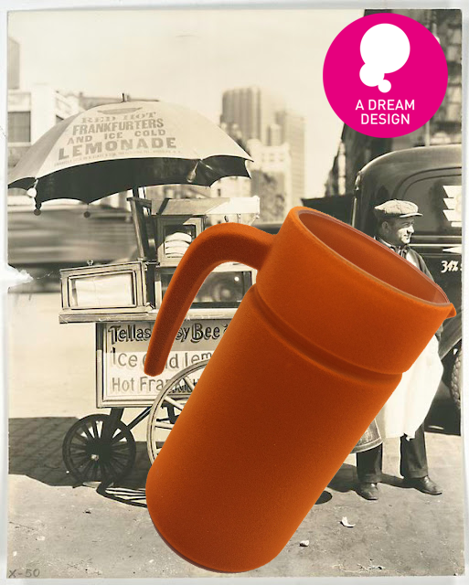 Orange Velvet Pot by A Dream Design
