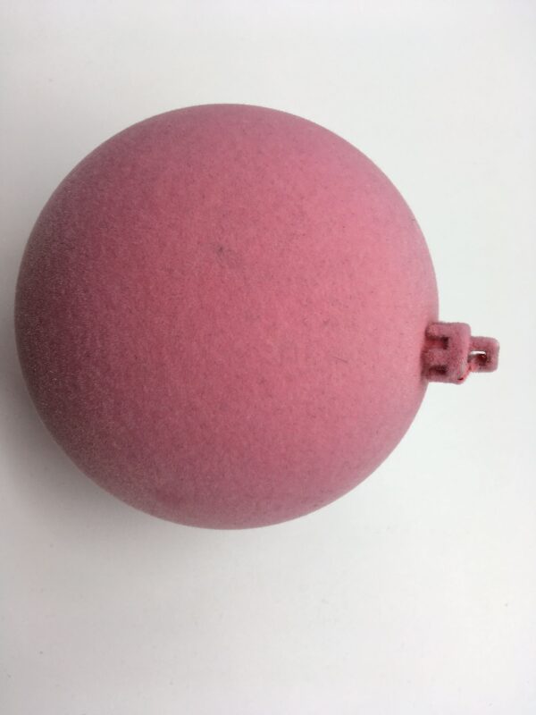 Soft Pink Velvet X-mas ball by A Dream Design