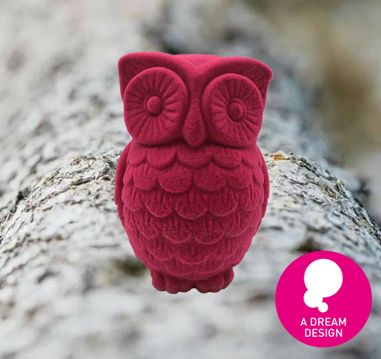 Velvet Pink Owl by A Dream Design