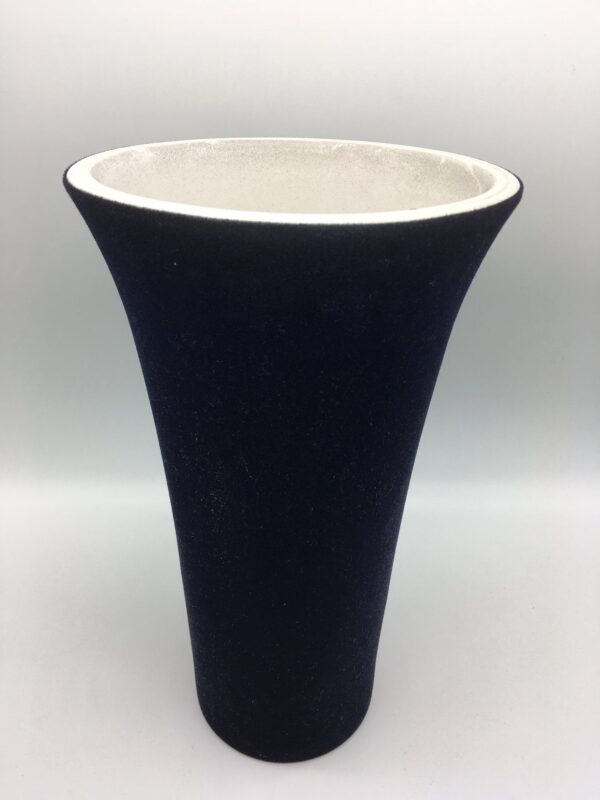 Dark Blue Velvet Vase by A Dream Design