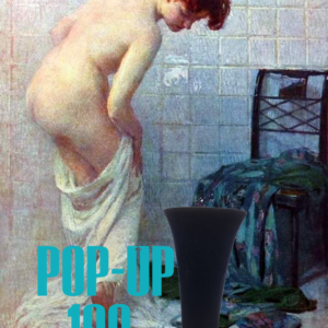 Dark Blue Velvet Vase by A Dream Design - Afbeelding 3