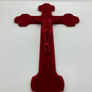 Red Velvetart Cross with Jezus by A Dream Design - Afbeelding 5