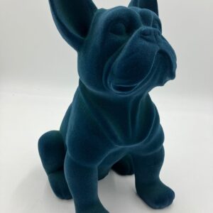Bulldog Ocean Green Velvetart by A Dream Design - Afbeelding 10
