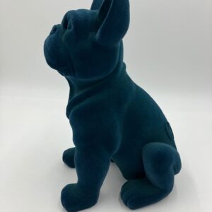 Bulldog Ocean Green Velvetart by A Dream Design - Afbeelding 5